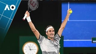 Match point cliffhanger from Federer  Australian Open 2017 [upl. by Suryt]