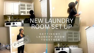 New Home Update  New Laundry Room Setup [upl. by Mundt]