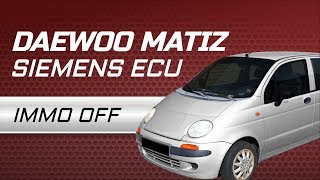 Daewoo Matiz Siemens ECU IMMO OFF with Julie Emulator™ by CarLabImmo [upl. by Bechler]