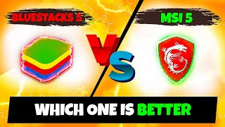 MSI 5 VS BlueStacks 5  Which one you should use for MORE Headshots [upl. by Yevre]