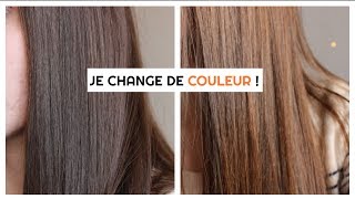 NOUVELLE COULEUR DE CHEVEUX CHÂTAIN À ACAJOU [upl. by Cadel926]