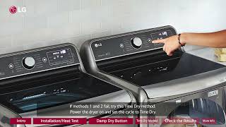 LG Dryers How To Run An Installation Heat Test On An LG Dryer [upl. by Holbrooke]