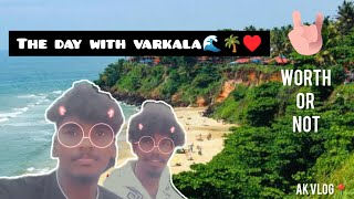 Day with varkala🌴🌊  worth the hype  kerala  mini goavarkalabeach varkalacliff varkala [upl. by Fromma597]