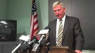 RAW VIDEO Mayor Davlin announces arrest of city employee [upl. by Brendis]