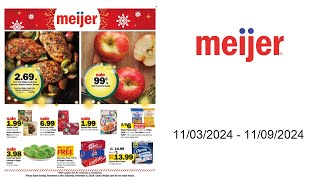 Meijer Weekly Ad US  11032024  11092024 [upl. by Kreg]