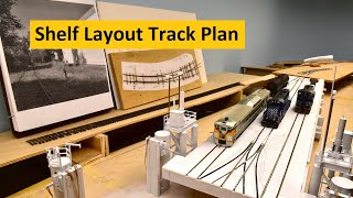 Shelf Layout TrackPlan and Benchwork  Boomer DIorama  Vlog  201 [upl. by Kenison]