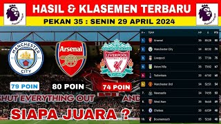 HASIL amp KLASEMEN LIGA INGGRIS 2024 TERBARU HARI INIMAN CITY ATAU ARSENAL JUARA LIGA INGGRIS 2024 [upl. by Richlad895]