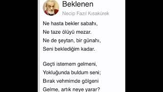 NECİP FAZIL KISAKÜREK BEKLENEN ŞİİRİ [upl. by Nicol]