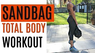 ULTIMATE SANDBAG WORKOUT  TOTAL BODY CIRCUIT IN JUST FIVE MOVES [upl. by Penrod606]