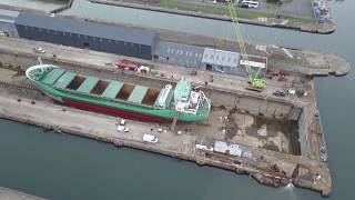 Aerial footage of Swansea Dry Dock [upl. by Nalaf479]