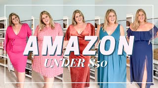 Plus Size Wedding Guest Dresses From Amazon [upl. by Rolecnahc88]