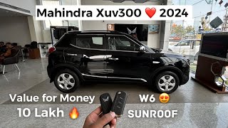 2024 Mahindra Xuv300 ❤️ W6 Sunroof Updated 10L🔥 VFM mahindra xuv300 [upl. by Yalhsa]