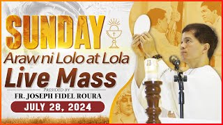 SUNDAY FILIPINO ONLINE LIVE MASS TODAY  JULY 28 2024  GRANDPARENTS DAY  FR JOSEPH FIDEL ROURA [upl. by Champagne]