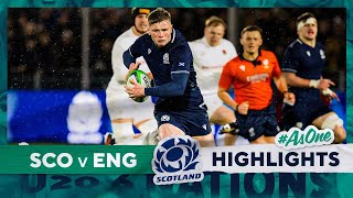 HIGHLIGHTS  Scotland v England  Under20 Six Nations Championship 2024 [upl. by Odab]