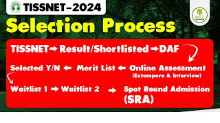 TISSNET 2024  Selection Process  Result  DAF  Merit List  Extempore  Interview  Watch Now [upl. by Etterb]