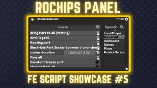 Roblox FE Script Showcase 5  FE Rochips Panel [upl. by Fields]