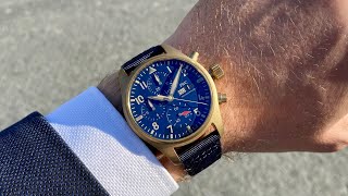 IWC Pilot Chronograph 41 mm bronze [upl. by Lorain260]