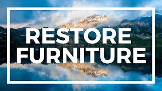 DIY How to Restore Repair Repaint Rotted Wood Furniture [upl. by Elleirb]