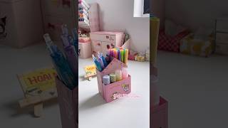 diy pen box from toothpaste box diy craft shorts shortvideo [upl. by Aicirtap]