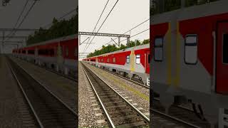 Speedstar Blitz WAP5 Overtaking BTPN Freight at 120 kmh msts shorts wap5 wap7 wdg4 railfans [upl. by Dareece390]