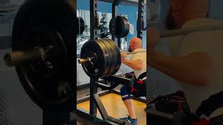 65 yr old pause squats 325X4 [upl. by Obaza322]