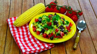 American Corn Salad With Avocado Super Delicios [upl. by Pamela]