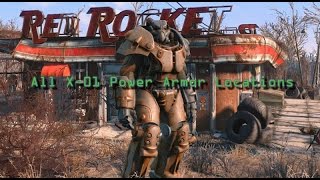 Fallout 4  All X01 Power Armor Locations [upl. by Kcirddes]