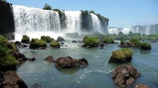 Iguazú Waterfalls in Argentina and Brazil  Iguacu Falls Wasserfälle [upl. by Carlye]