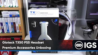 Gioteck TX50 PS5 Headset  Premium Accessories Unboxing [upl. by Warfold843]