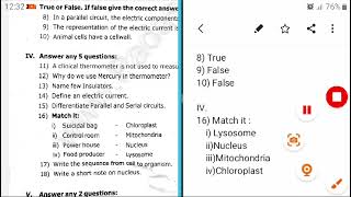 7th science second midterm test 2023  1 word answers tamil and english medium [upl. by Yolane914]