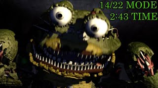 old PB A NEW BEST TIME HAS BEEN ACHIEVED 1422 mode 243 run Tyke and Sons Lumber Co Custom Night [upl. by Marvella]