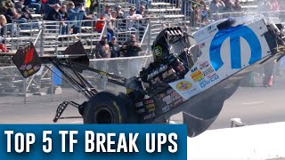 Top 5 Top Fuel break ups [upl. by Ettelocin201]