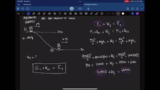 AP Physics 1  Energy and non conservative forces [upl. by Elstan]