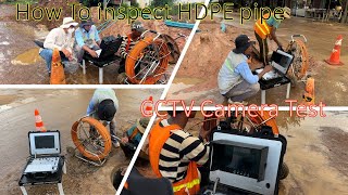 Inspect HDPE pipe system by CCTV camera test [upl. by Heber186]