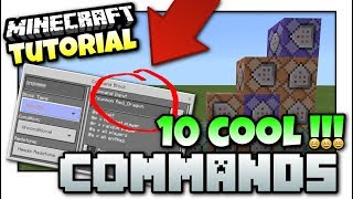 Minecraft  10 COOL COMMANDS  Easy Tutorial  PS4  MCPE  Bedrock  Xbox Java  Windows 10 [upl. by Derk736]