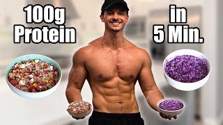 Geheime FitnessMahlzeit mit 100g Eiweiß für Muskelaufbau und Fettabbau in nur 5 Minuten LowCarb [upl. by Kathryn]