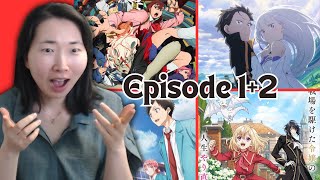 Best Anime of Fall 2024 Watching rezero dandadan bluebox dragonemperor Episode 12 Reactions [upl. by Shara726]