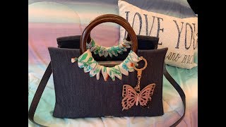 Whats in my Kate Spade Denim Ridgefield Katarina Bag [upl. by Etolas]