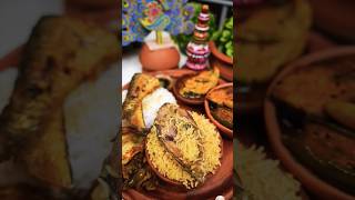 Ilish Thali Part 2 shorts food cooking vegnonvegrecipe streetfoodcooking recipe indianfood [upl. by Missie]