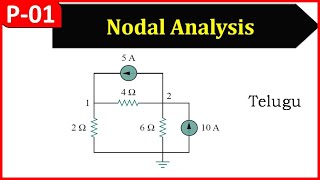 Nodal Analysis Telugu [upl. by Roose65]