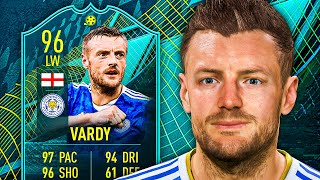 IS HE WORTH 350K 🤔 96 Moments Vardy Player Review  FIFA 22 Ultimate Team [upl. by Blondelle]