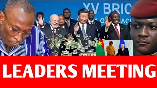 BURKINA FASO LEADERS MEET TO JOIN BRICS [upl. by Elleynad]