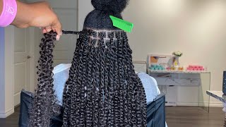 PASSION TWIST TUTORIAL  NO RUBBER BAND  PASSION TWIST ON 4C NATURAL HAIR  PASSIONTWIST [upl. by Tannenbaum367]