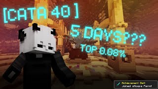 How I Got The HARDEST Hypixel Skyblock Achievement in 5 days… Cata 40 [upl. by Nnylyaj]