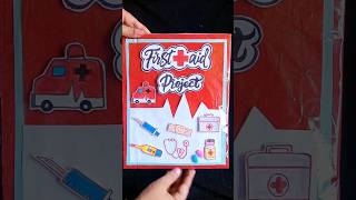 First Aid SUPW project file craft Front cover craft shorts shortvideo viral craft [upl. by Donnie]