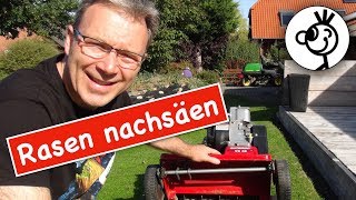 Rasen nachsäen  5 Schritte notwendig Teil 1 [upl. by Christel]