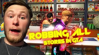 We Robbed EVERY Store in GTA 5 [upl. by Aisak]