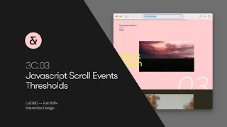 3C03 — JavaScript Scroll Events — Thresholds [upl. by Amla]