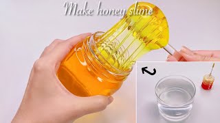 【ASMR】🍯溶けたスライムではちみつスライムを作る🍯【音フェチ】Make honey slime [upl. by Rosemare]