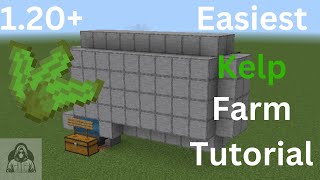 Easiest Kelp farm 120 BedrockJava Edition [upl. by Demp628]